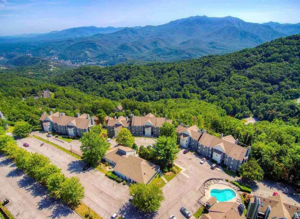 Mountain Villa Magnificent Views - 2 Pools, Fireplace & Hot Tub แกตลิงเบิร์ก ภายนอก รูปภาพ